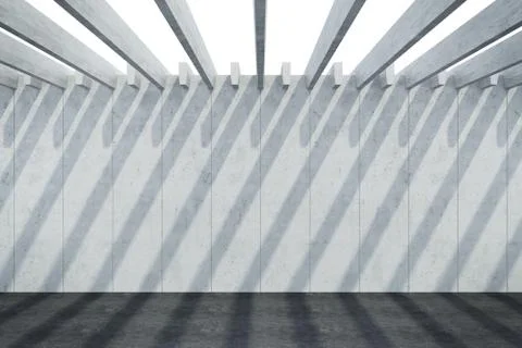 Abstract architectural concrete composition Stock Illustration