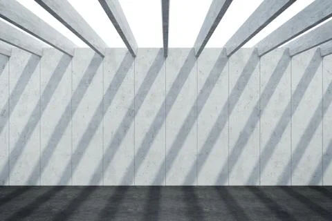 Abstract architectural concrete composition Stock Illustration