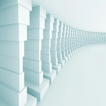 Abstract architectural design Stock Illustration