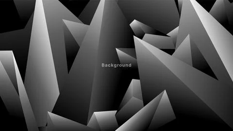 Abstract architectural design sharp angle surface on black background. It c.. Stock Illustration