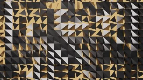 Abstract architectural pattern. 3d - Rendring Stock Illustration