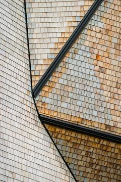 Abstract architectural shingle pattern. Stock Photos