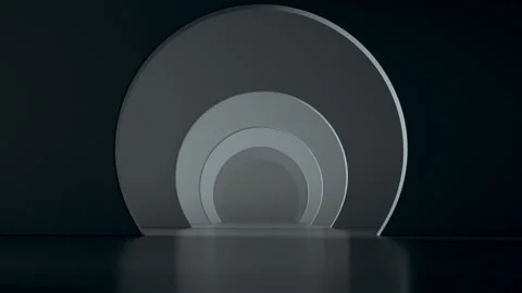 Abstract architectural space with light moving through clean interior Stock Footage 328461154