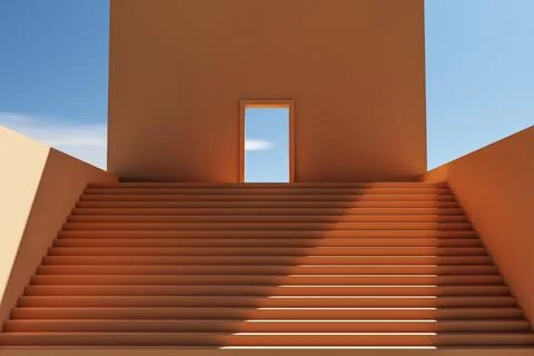 Abstract architectural structure Stock Illustration