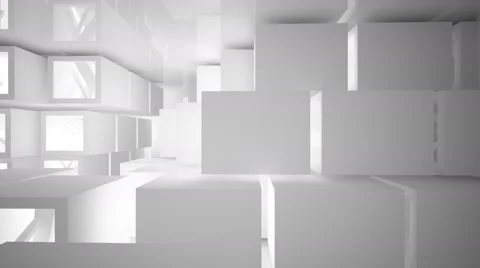 Abstract Architecture.  3D rendering. animation 库存影片 54478043