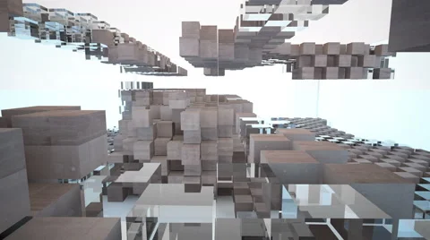 Abstract Architecture. 3D rendering 스톡 동영상 52975911