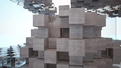 Abstract Architecture. 3D rendering Video stock 53207094