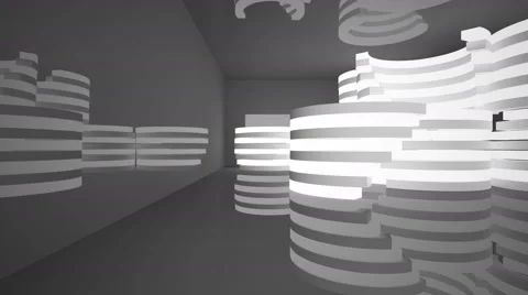 Abstract Architecture. 3D rendering Stock Footage 56631914