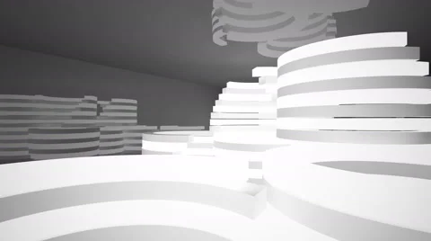Abstract Architecture. 3D rendering Vidéo 56666703