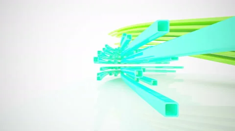 Abstract Architecture. 3D rendering. Part 1 Video stock 61818079