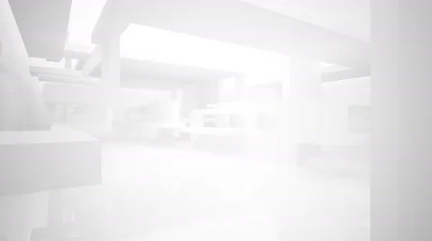 Abstract architecture background. 3D animation. 3D rendering. Stock Footage 62335224