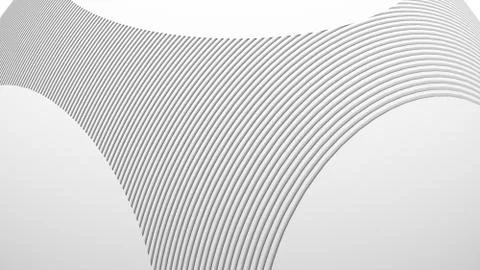 Abstract Architecture Background. 3d Illustration of White BALL. Modern Geome Stock Illustration