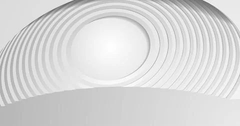Abstract architecture background. 3d illustration of a white building. Modern Stock Illustration