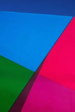 Abstract architecture background. Geometric colored architecture elements wit Stock Photos