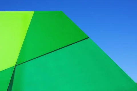 Abstract architecture background. Geometric colored architecture elements wit Stock Photos