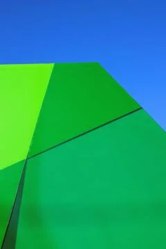 Abstract architecture background. Geometric colored architecture elements wit Stock Photos