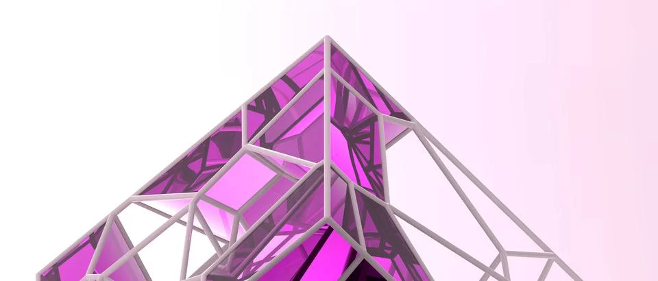 Abstract Architecture background. Technology concepts and building innovations Stock Illustration