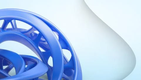 Abstract Architecture background of technology digital Structure geometric Blue Stock Illustration