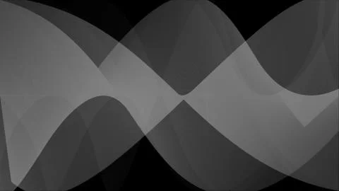Abstract Architecture Background. White Circular sound wave simple loop . 3d Illustrazione stock