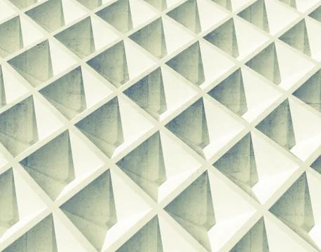 Abstract architecture background. White square 3d pattern Stock Illustration