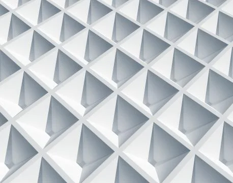 Abstract architecture background. White square cellular surface Stock Illustration