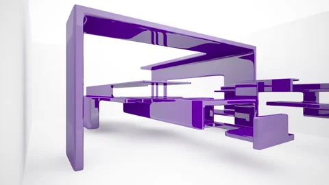 Abstract Architecture. Concept of colored organic architecture. Vídeos de archivo 86788352