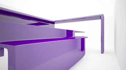 Abstract Architecture. Concept of colored organic architecture. Vídeo Stock 86788486