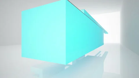 Abstract Architecture. Concept of colored organic architecture.  Stock Footage 87200838