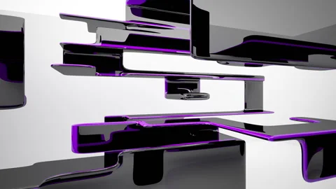 Abstract Architecture. Concept of colored organic architecture. Stock Footage 89905748