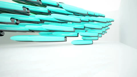Abstract Architecture. Concept of colored organic architecture. Stock Footage 89967363