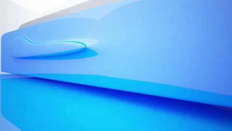 Abstract Architecture. Concept of colored organic architecture. Stock Footage 90123925