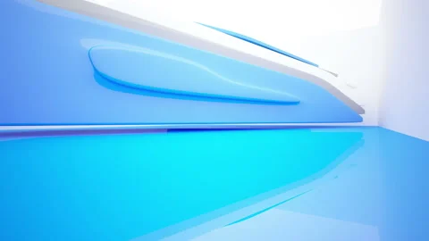 Abstract Architecture. Concept of colored organic architecture. Stock Footage 90124023