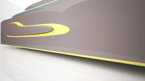 Abstract Architecture. Concept of colored organic architecture. Stock Footage 90128820
