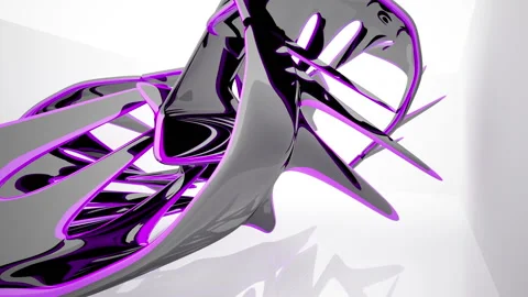 Abstract Architecture. Concept of colored organic architecture. Stock Footage 90223261