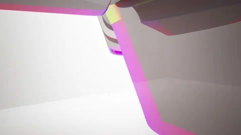Abstract Architecture. Concept of colored organic architecture. Stock Footage 100661323