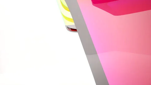 Abstract Architecture. Concept of colored organic architecture. Stock Footage 100692076