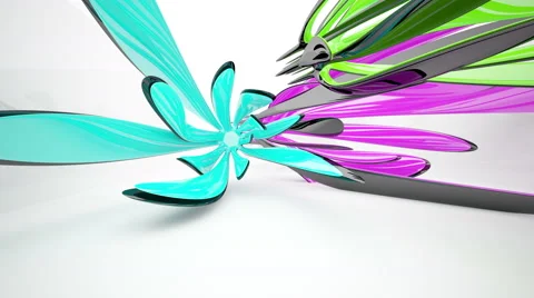 Abstract Architecture. Concept of organic architecture. Video stock 64869913