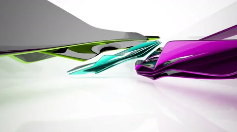 Abstract Architecture. Concept of organic architecture. Vídeos de archivo 66508368