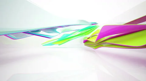 Abstract Architecture. Concept of organic architecture. Video stock 66581349