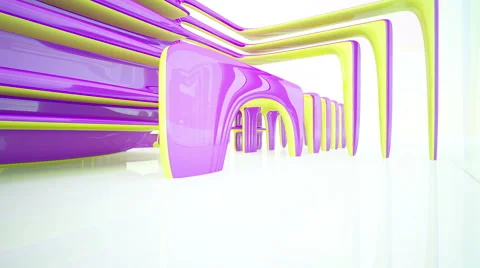 Abstract Architecture. Concept of organic architecture. Stock Footage 67873396