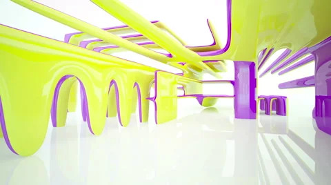 Abstract Architecture. Concept of organic architecture. Video stock 67877182