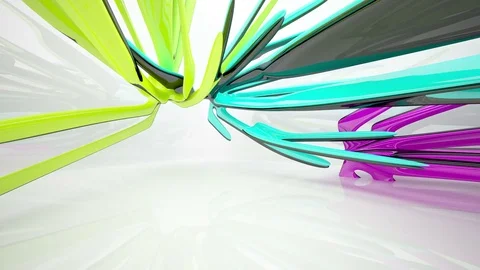 Abstract Architecture. Concept of organic architecture Vídeos de archivo 71982968