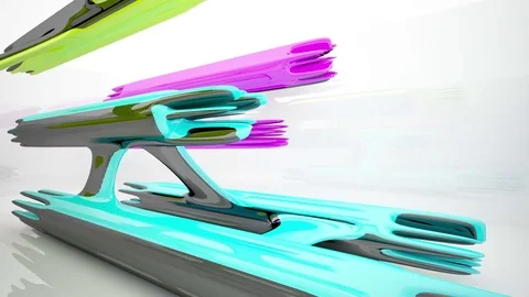 Abstract Architecture. Concept of organic architecture Stock Footage 75876783