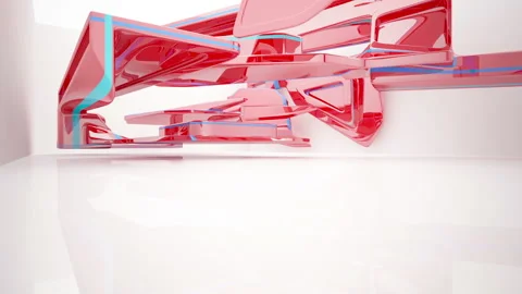 Abstract Architecture. Concept of organic architecture. Vídeo Stock 86060128