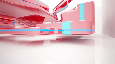 Abstract Architecture. Concept of organic architecture. Stock Footage 86060170
