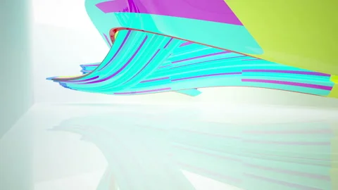 Abstract Architecture. Concept of organic architecture Vidéo 86425618