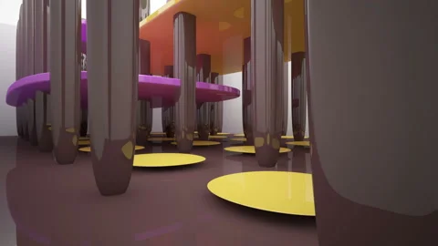 Abstract Architecture. Concept of organic architecture. Vidéo 87170040