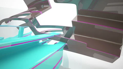 Abstract Architecture. Concept of organic architecture. Stock Footage 87769438