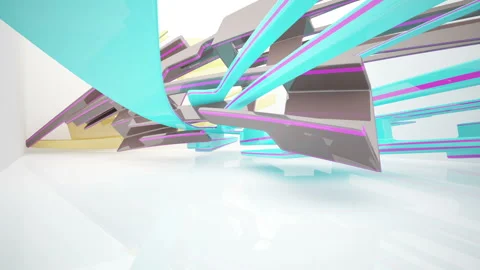 Abstract Architecture. Concept of organic architecture. Stock Footage 87769446