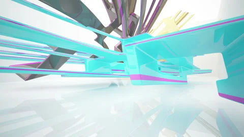 Abstract Architecture. Concept of organic architecture. Stock Footage 87769476